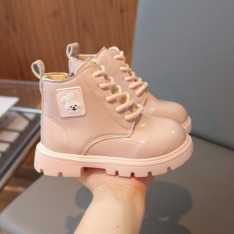 Daudzkrāsaini meiteņu ādas zābaki ar sūkļa apakšu zemu sānu rāvējslēdzēju ziemas āra meiteņu modes zābaki Sandalias De Mujer