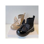 Vaikiški batai mergaitei kūdikiams ploni kailiniai rudeniniai odiniai bateliai, rožiniai, juodi, VAIKAMS trumpi bateliai ant kulkšnies, DYDŽIO 26-36#