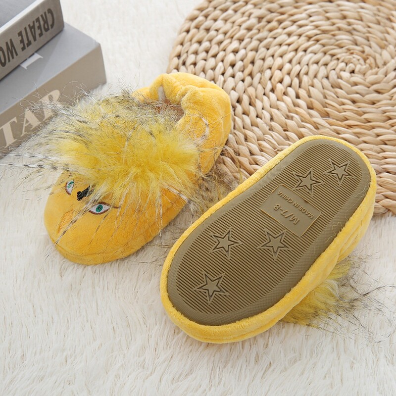 Toddler Girl čības ziemas zīdaiņu klaipu plīša silta multfilma pāvs gumijas zole Bērnu mājas apavi Little Kid iekštelpu apavi