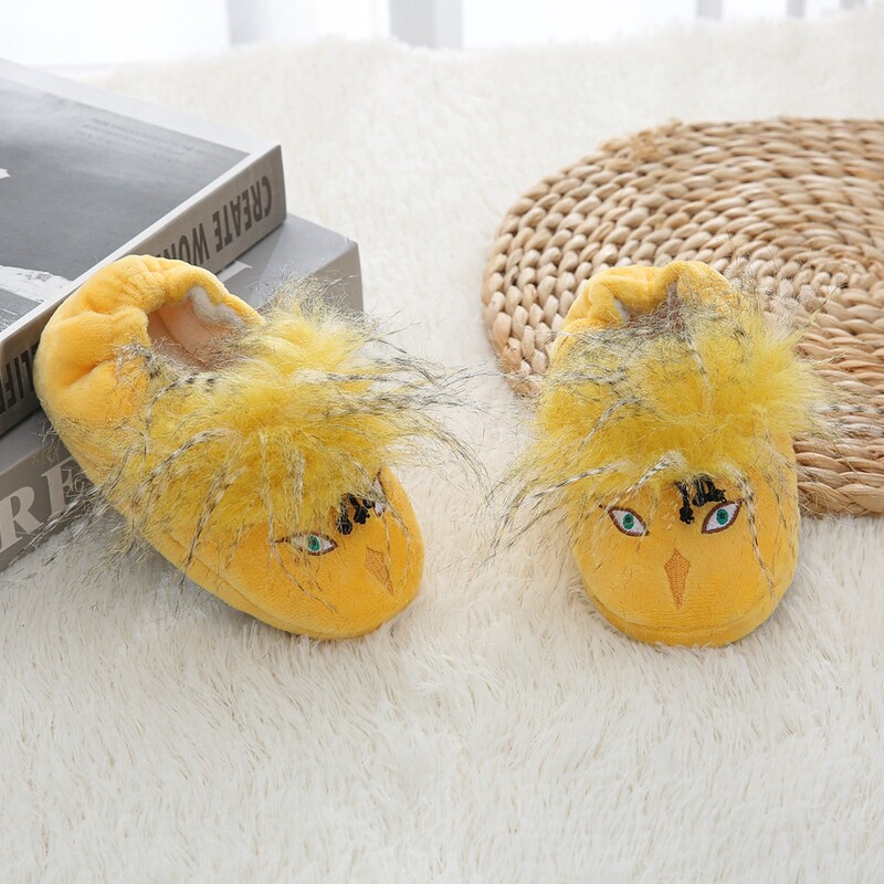 Toddler Girl čības ziemas zīdaiņu klaipu plīša silta multfilma pāvs gumijas zole Bērnu mājas apavi Little Kid iekštelpu apavi
