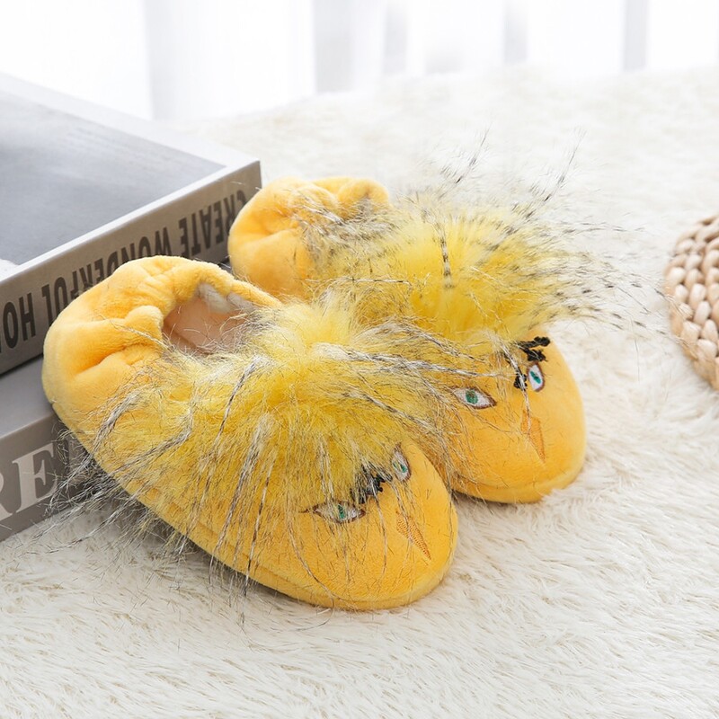 Toddler Girl čības ziemas zīdaiņu klaipu plīša silta multfilma pāvs gumijas zole Bērnu mājas apavi Little Kid iekštelpu apavi