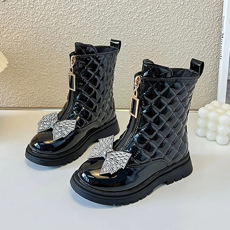 Bērnu modes zābaki bērniem Meiteņu kažokādas ziemas apavi Jauni ieradušies mazuļi Īsi potīšu zābaciņi 4-9g