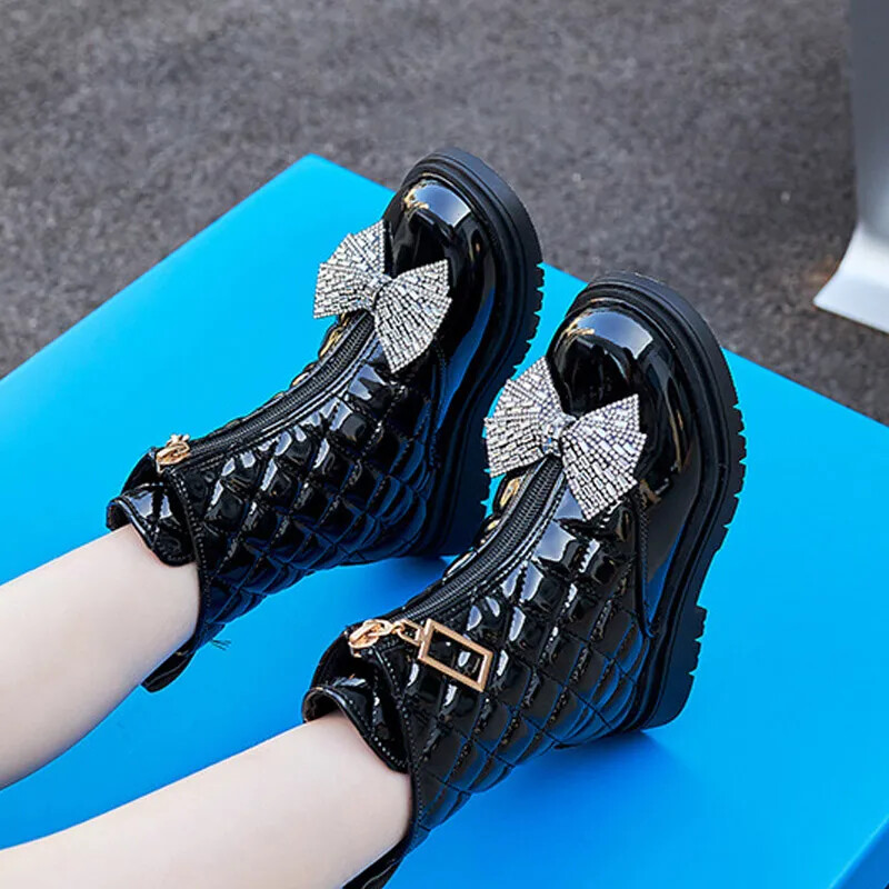 Bērnu modes zābaki bērniem Meiteņu kažokādas ziemas apavi Jauni ieradušies mazuļi Īsi potīšu zābaciņi 4-9g