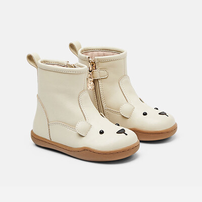 Mo Dou Baby Tipegő Cipők Lányok Princess Eredeti Tehénbőr Csizmák Őszi Téli Marhabőr Boka Martin Gyermek Gyerek Csizmák Puha