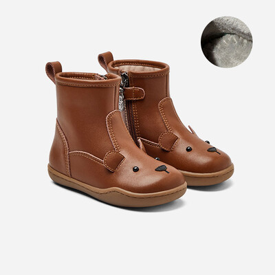 Mo Dou Baby Tipegő Cipők Lányok Princess Eredeti Tehénbőr Csizmák Őszi Téli Marhabőr Boka Martin Gyermek Gyerek Csizmák Puha