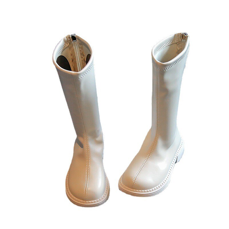 Meiteņu zābaki Bērnu zābaki Meiteņu Modes Princeses Apavi ar mīksto zoli Modes Ādas Zābaki Ziemas Apavi meitenēm Platformas zābaki