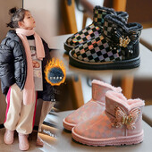 Μπότες χιονιού για παιδιά Girlsplush Princess Boots Ζεστά παπούτσια για παιδιά Χειμερινό παπούτσι για κορίτσι Παιδικό παπούτσι για αγόρι Μπότα πλατφόρμας