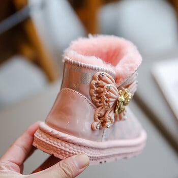 Ботуши за сняг за деца Girlsplush Princess Boots Топли обувки за деца Зимни обувки за момиче Детски обувки за момче Ботуши на платформа