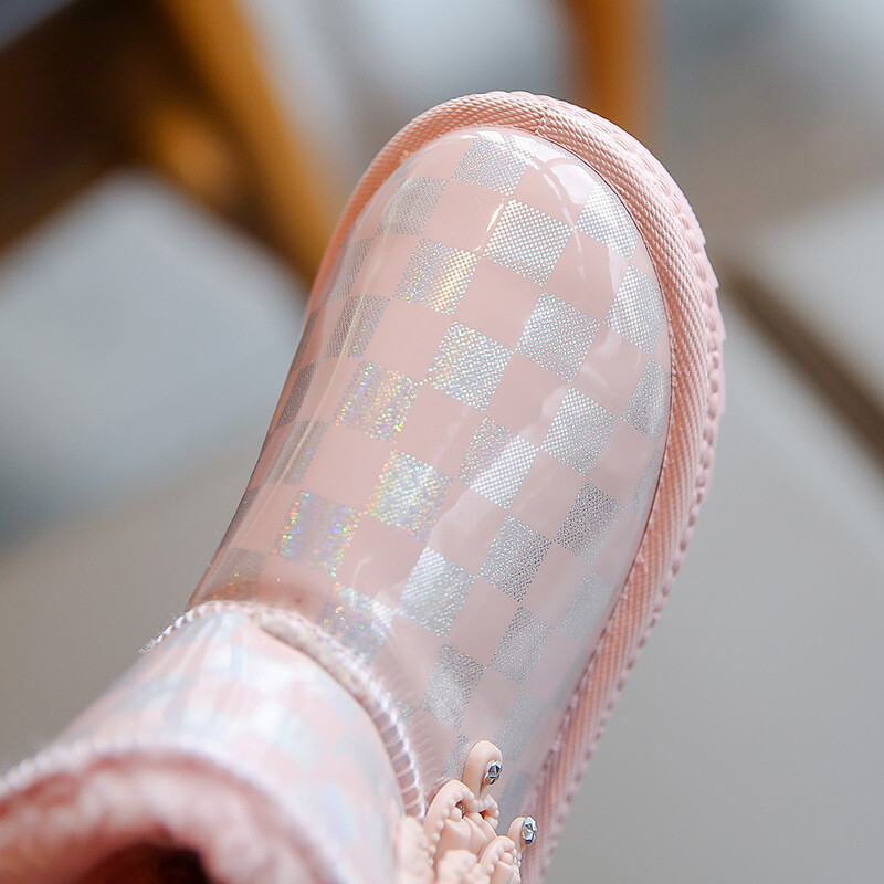 Μπότες χιονιού για παιδιά Girlsplush Princess Boots Ζεστά παπούτσια για παιδιά Χειμερινό παπούτσι για κορίτσι Παιδικό παπούτσι για αγόρι Μπότα πλατφόρμας