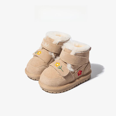 Παιδικά μποτάκια χιονιού με ζεστό πάχυνση φλις γυναικεία παιδικά μαλακά βαμβακερά χειμωνιάτικα παπούτσια Παιδικά είδη εξωτερικού χώρου σε βορειοανατολικό στυλ