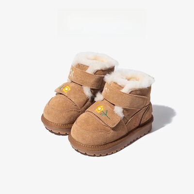 Παιδικά μποτάκια χιονιού με ζεστό πάχυνση φλις γυναικεία παιδικά μαλακά βαμβακερά χειμωνιάτικα παπούτσια Παιδικά είδη εξωτερικού χώρου σε βορειοανατολικό στυλ