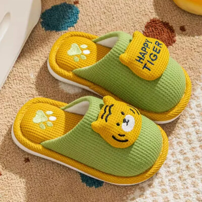 2–12 gadus veci bērnu čības Jauki trusis, lācis, kokvilna, četri gadalaiki, mājsaimniecības zēni, meitenes, multfilmas, vasaras iekštelpu bērnu čības