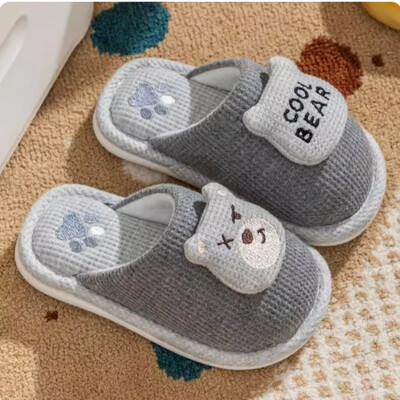 2–12 gadus veci bērnu čības Jauki trusis, lācis, kokvilna, četri gadalaiki, mājsaimniecības zēni, meitenes, multfilmas, vasaras iekštelpu bērnu čības