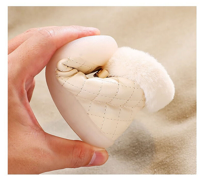 Ziemas plīša zābaki zīdaiņiem meitenēm PU āda Bieza Silta First Step Apavi Ergonomika Mīkstas zoles jaukas kokvilnas apavi bērniem