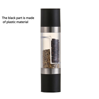 Soola- ja pipraveski 2-ühes käsitsi juhitavad roostevabast terasest soola-pipraveskid koos reguleeritava keraamilise jahvatusvürtsiveski köögitööriistaga