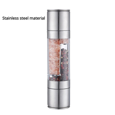 Soola- ja pipraveski 2-ühes käsitsi juhitavad roostevabast terasest soola-pipraveskid koos reguleeritava keraamilise jahvatusvürtsiveski köögitööriistaga