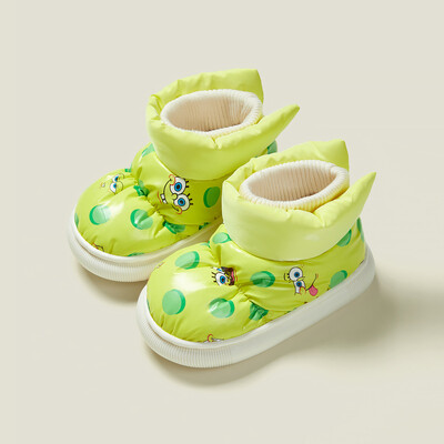 Bērnu ziemas apavi Plus Velet Odered zēniem Mājas apavi meitenēm Neslīdoši apavi Studentu apavi Bērnu kokvilnas īsi zābaki Apavi