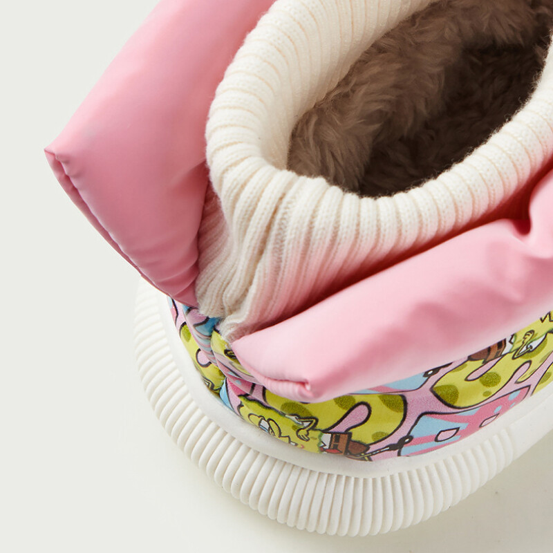 Bērnu ziemas apavi Plus Velet Odered zēniem Mājas apavi meitenēm Neslīdoši apavi Studentu apavi Bērnu kokvilnas īsi zābaki Apavi