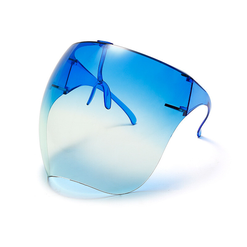 Skaidri veido apsauga nuo purslų kaukė Apsauginiai akiniai Apsauginiai akiniai Stikliniai akiniai nuo saulės Visą veidą dengiantis sferinis lęšis