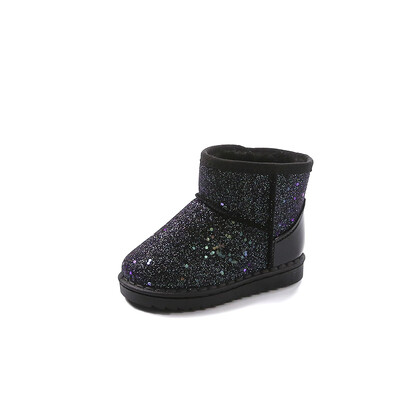 Meiteņu zābaki ar fliteriem ar plakanu dibenu starpzoles piedurknēm pret slīdēšanu un ūdensizturīgiem ziemas aukstumizturīgiem un siltiem bieziem sniega zābakiem