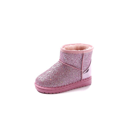 Meiteņu zābaki ar fliteriem ar plakanu dibenu starpzoles piedurknēm pret slīdēšanu un ūdensizturīgiem ziemas aukstumizturīgiem un siltiem bieziem sniega zābakiem