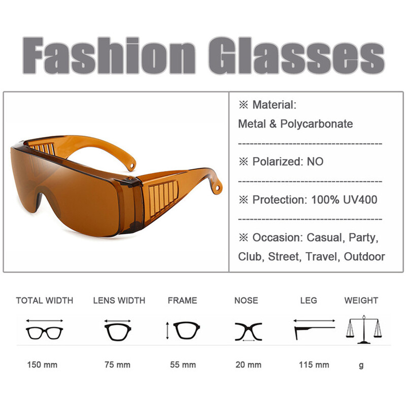 FOENIXSONG Mood Päikeseprillid Meeste Prillid Naistele Tööprillid Sinine Läbipaistev Punane Roosa Silmakaitse Prillid