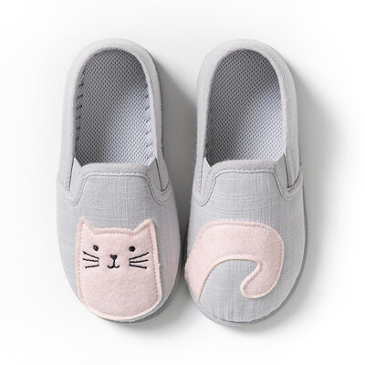 Γλυκά Κορίτσια Αγόρια Σπίτι Μαλακές Παντόφλες Αντιολισθητικές Παιδικά Παιδικά Χαριτωμένα Γάτα Εσωτερικό πάτωμα Μαλακά παπούτσια Επίπεδα παπούτσια Zapatos Nina