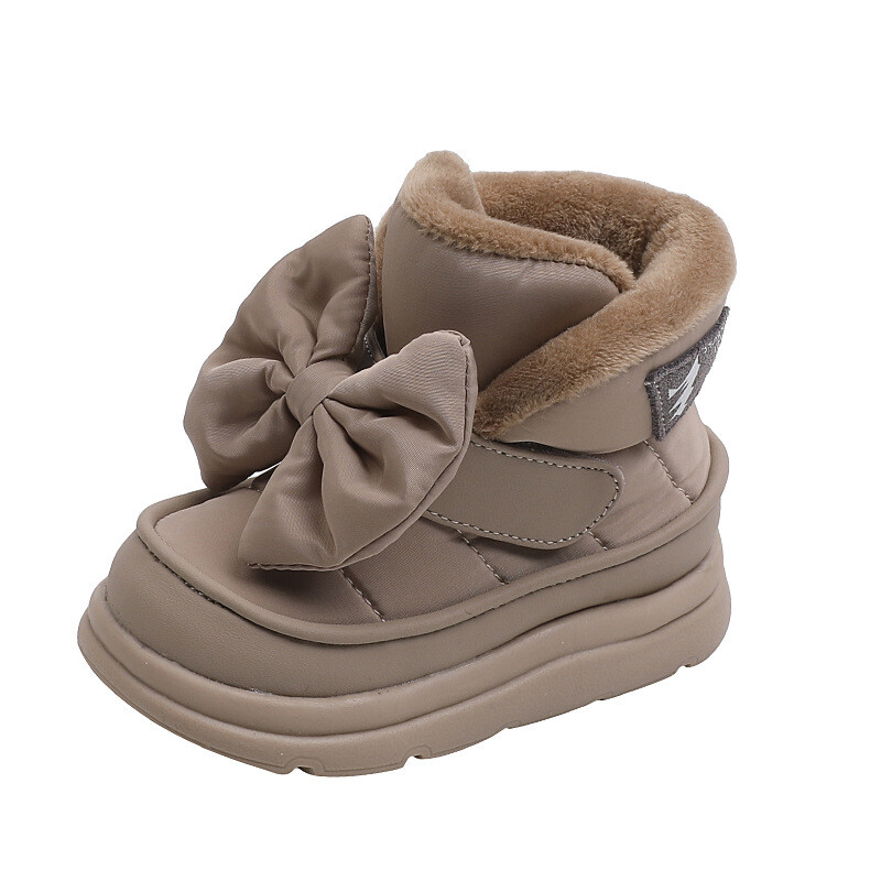 Χειμερινές βελούδινες ζεστές μπότες μωρών Casual Fashion Fleece Παπούτσια για παιδιά Μαλακό πάτο First Walker για βρεφικά αθλητικά αθλητικά παπούτσια εξωτερικού χώρου