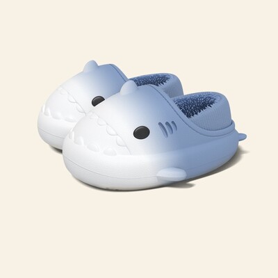 Ziemas Jauki Bērnu EVA haizivju Čības Meitenes Mīkstas Iekštelpu Mājas Kokvilnas Sandales Zēniem Neslīdoši Biezi Slaidi Bērni Ūdensnecaurlaidīgi Apavi