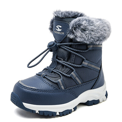 Χειμερινές μπότες για αγόρια Νέες αδιάβροχες ζεστές νήπιες για κορίτσια στη μέση της γάμπας Παιδικές μπότες χιονιού Παιδικές βελούδινες μπότες από καουτσούκ EU 27-38