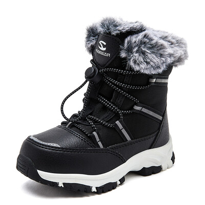 Χειμερινές μπότες για αγόρια Νέες αδιάβροχες ζεστές νήπιες για κορίτσια στη μέση της γάμπας Παιδικές μπότες χιονιού Παιδικές βελούδινες μπότες από καουτσούκ EU 27-38