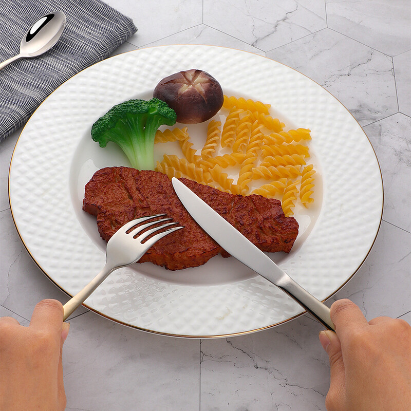 Σετ μαχαιροπήρουνα Rainbow Χρυσά σετ μαχαιροπήρουνων από ανοξείδωτο ατσάλι μαχαιροπίρουνα εστιατορίου Σετ επιτραπέζια σκεύη Σετ κουταλιού και πιρουνιού