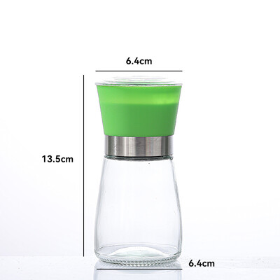Nerūsējošā tērauda sāls un piparu dzirnaviņas Manuāla pārtika Garšaugu dzirnaviņas Garšvielu burciņas Konteineri Virtuves piederumi Garšvielu pudeles Stikls