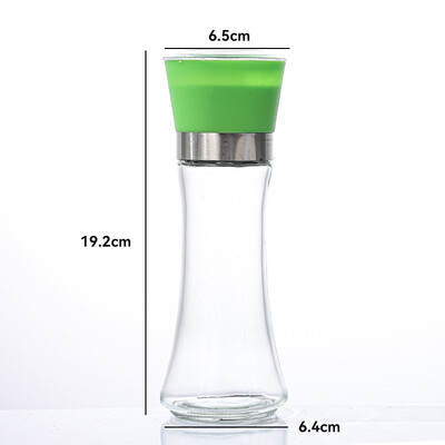 Nerūsējošā tērauda sāls un piparu dzirnaviņas Manuāla pārtika Garšaugu dzirnaviņas Garšvielu burciņas Konteineri Virtuves piederumi Garšvielu pudeles Stikls