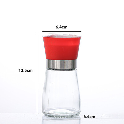 Nerūsējošā tērauda sāls un piparu dzirnaviņas Manuāla pārtika Garšaugu dzirnaviņas Garšvielu burciņas Konteineri Virtuves piederumi Garšvielu pudeles Stikls