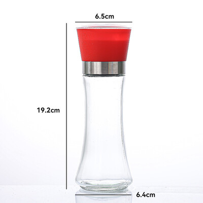 Nerūsējošā tērauda sāls un piparu dzirnaviņas Manuāla pārtika Garšaugu dzirnaviņas Garšvielu burciņas Konteineri Virtuves piederumi Garšvielu pudeles Stikls