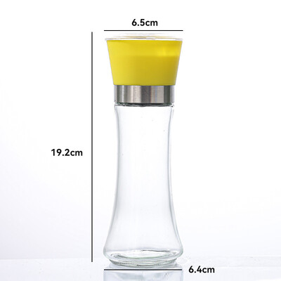 Nerūsējošā tērauda sāls un piparu dzirnaviņas Manuāla pārtika Garšaugu dzirnaviņas Garšvielu burciņas Konteineri Virtuves piederumi Garšvielu pudeles Stikls