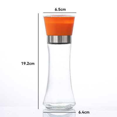 Nerūsējošā tērauda sāls un piparu dzirnaviņas Manuāla pārtika Garšaugu dzirnaviņas Garšvielu burciņas Konteineri Virtuves piederumi Garšvielu pudeles Stikls
