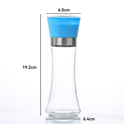 Nerūsējošā tērauda sāls un piparu dzirnaviņas Manuāla pārtika Garšaugu dzirnaviņas Garšvielu burciņas Konteineri Virtuves piederumi Garšvielu pudeles Stikls