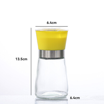 Nerūsējošā tērauda sāls un piparu dzirnaviņas Manuāla pārtika Garšaugu dzirnaviņas Garšvielu burciņas Konteineri Virtuves piederumi Garšvielu pudeles Stikls