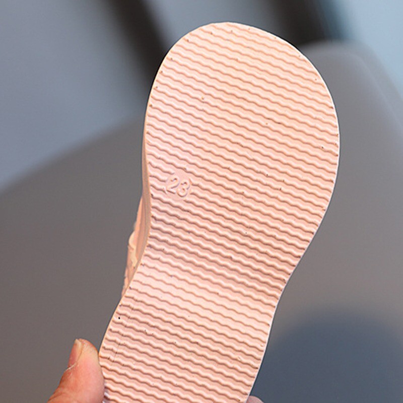 Kožne cipele za djevojčice Studentske cipele za nastup Vunene elastične cipele za usta Modne ravne cipele s bisernim plesom