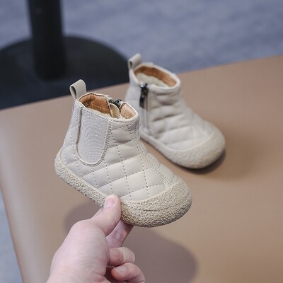 Χειμερινές μπότες για μωρά αγόρια για κορίτσια για εξωτερικούς χώρους Μπότες χιονιού βελούδινα παιδικά βαμβακερά παπούτσια Αντιολισθητικά παιδικά casual παπούτσια Βρεφικά παπούτσια για νήπια