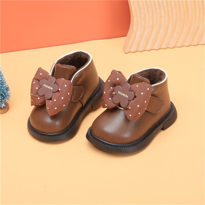 2022. gada jauni rudens/ziemas zābaki, ādas, mazuļu, bērnu zābaki, tauriņveida mezgli, potītes, modes mazi zēni, meitenes, silti zābaki, ES 15-25