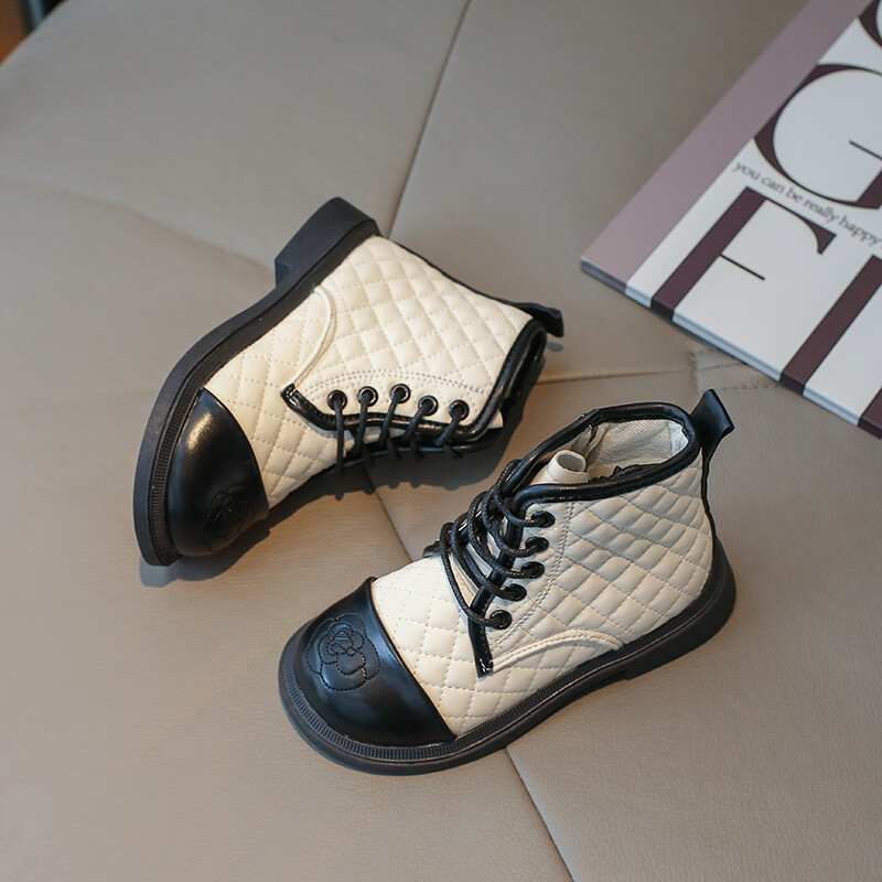 2023 Άνοιξη φθινόπωρο Κορεάτικο στυλ Παιδικά αναπνεύσιμα κορίτσια Κοντές μπότες που ράβουν αντιολισθητικά Απλά χαριτωμένα χρώματα που ταιριάζουν Παιδικές μπότες PU