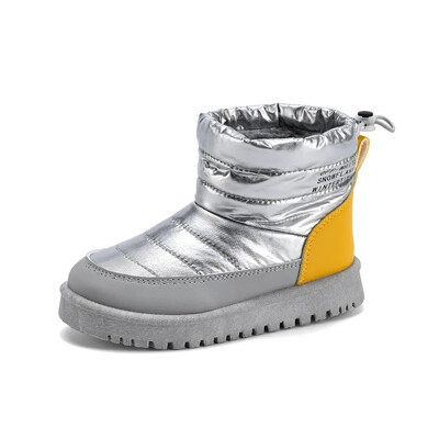 2024 Νέες παιδικές μπότες χιονιού Casual, μοντέρνα, αδιάβροχα φλις με επένδυση, ζεστά, χειμωνιάτικα παιδικά παπούτσια για αγόρια