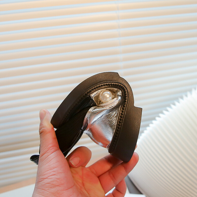 Jesenske čarape za djevojčice Čizme s bisernim lancem Okrugli prsti Ravne dječje kratke čizme Dvije boje Modna udobna dnevna dječja cipela 26-36