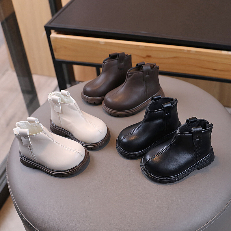 Βρεφικά μποτάκια 2024 Φθινόπωρο Χειμώνας Βρεφικά κοντές μπότες Newborn First Walkers Toddler Little Boys Girls Αντιολισθητικές δερμάτινες μπότες