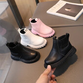 Pavasario rudeniniai vaikiški trumpi batai, labai gražūs mergaičių batai berniukams PU odiniai batai vaikams Madingi batai mažyliams vaikiški batai G11143