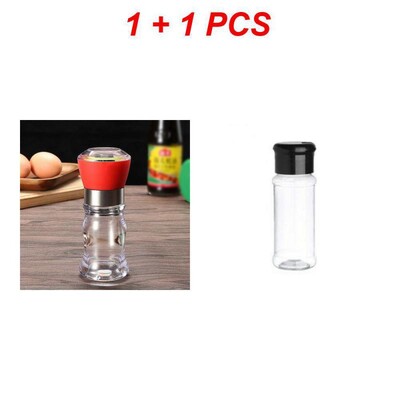 Manuāla sāls piparu dzirnaviņas Garšvielu pudele Garšvielu malšanas trauki Regulējami dzirnavu kratītāji Virtuves sīkrīki