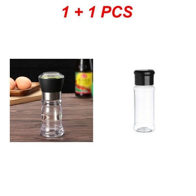 Manuāla sāls piparu dzirnaviņas Garšvielu pudele Garšvielu malšanas trauki Regulējami dzirnavu kratītāji Virtuves sīkrīki